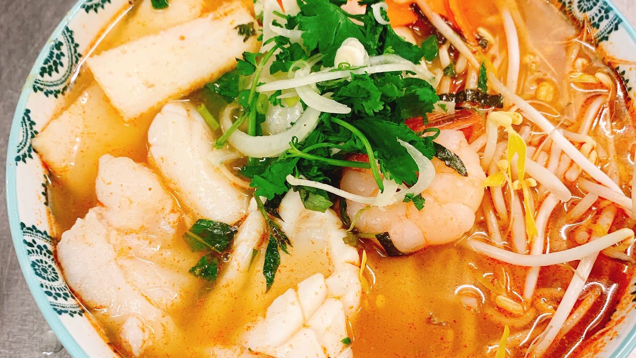 Tom Yum Vermicelli Noodle Soup