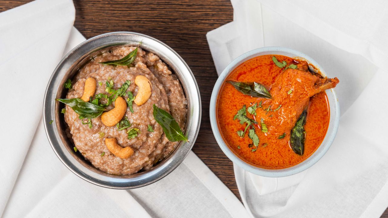 Ragi Sankati with Kodi Kura