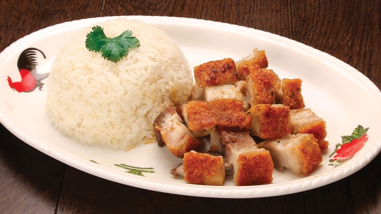 308. Crispy Roast Pork Meal