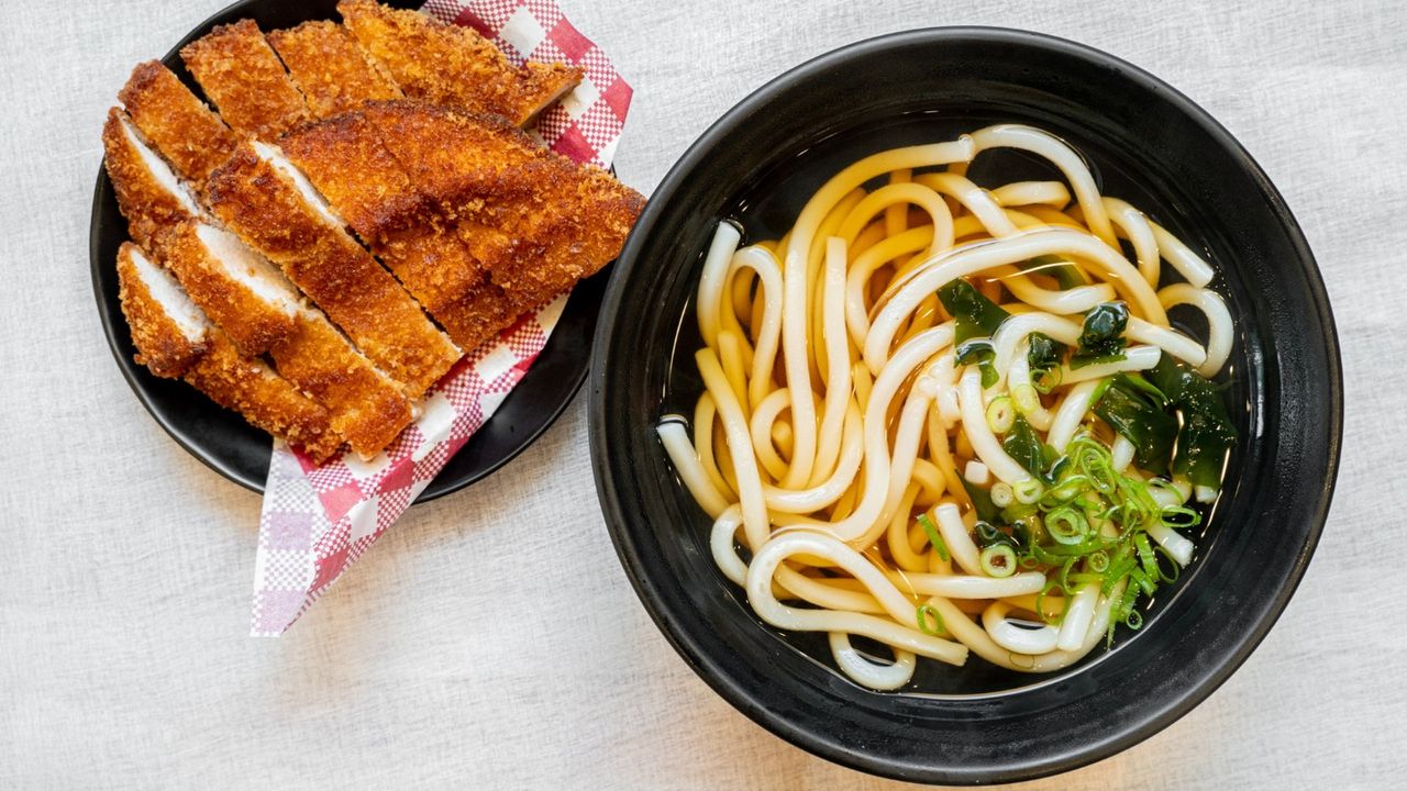 Katsu Chicken Schnitzel Udon Soup Noodle