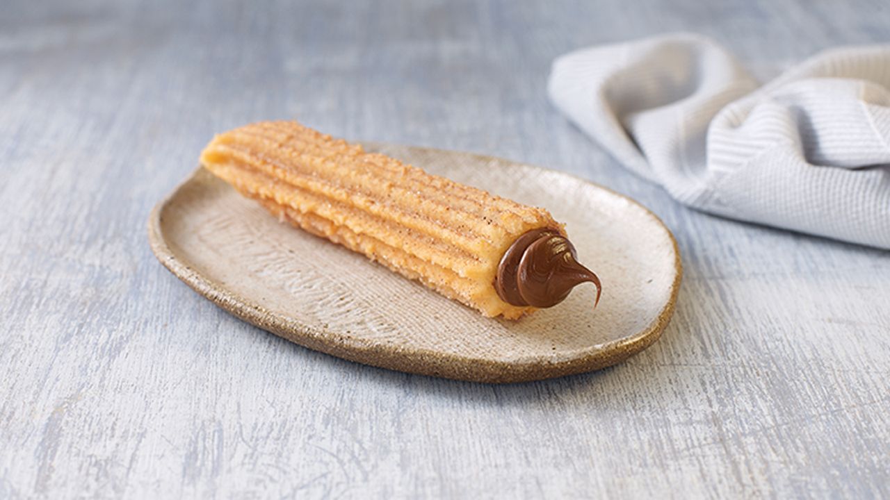 Cookie Butter Filled Churros (DF) (V)