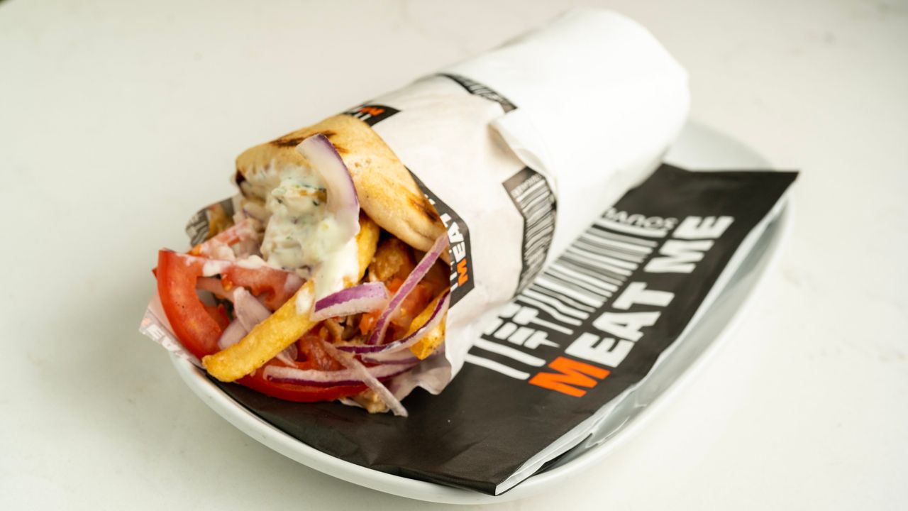 Sfinaki Souvlaki (Mini Sfinaki and Chips)