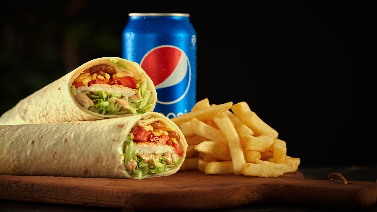 Chicken Prego Wrap  Meal