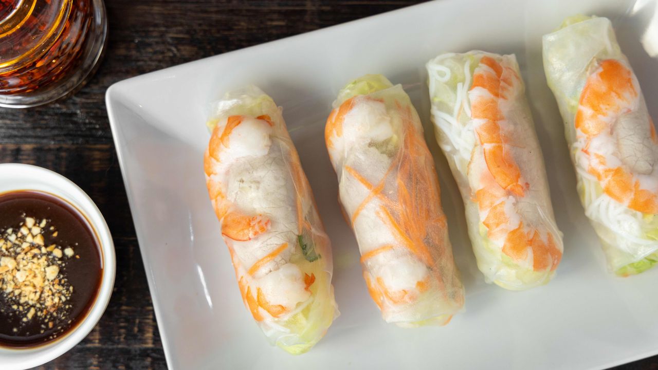 Pork & Prawns Rice Paper Rolls