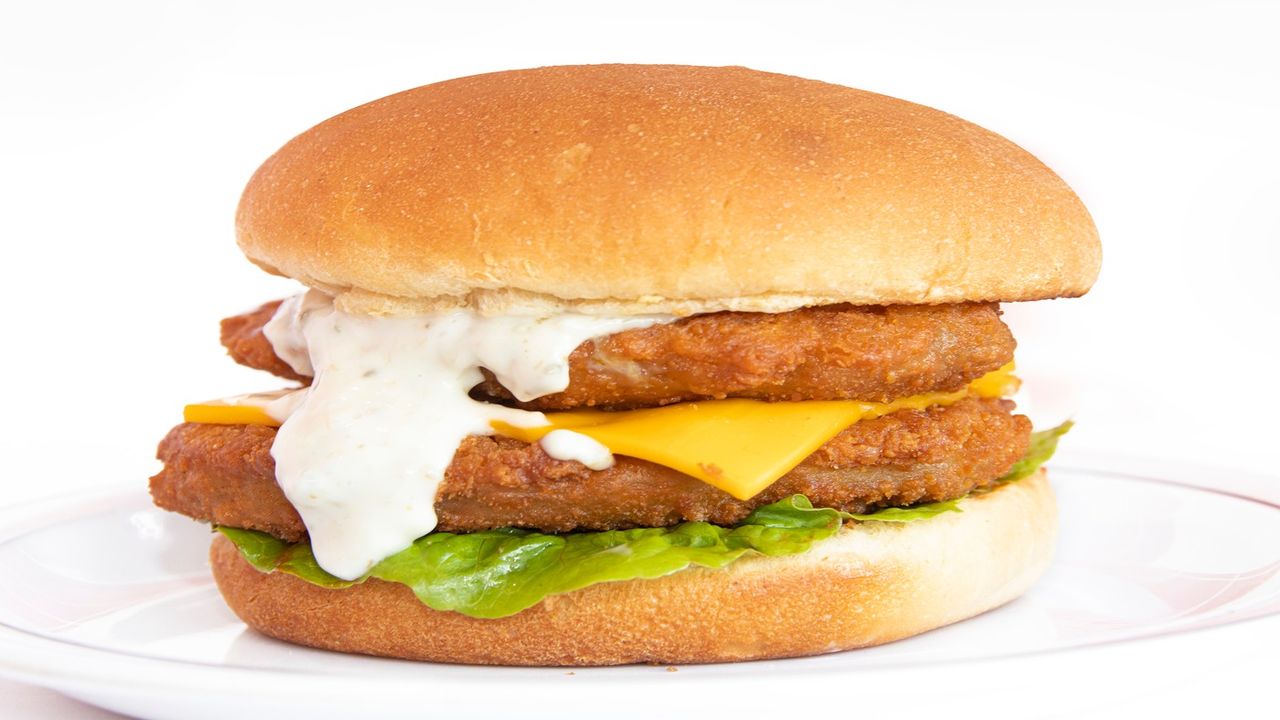 Tasty Double Fish Burger