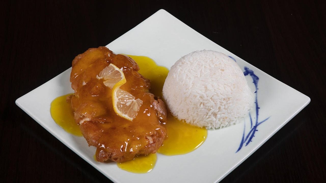 S03 Lemon Chicken on Rice (Original Price $15.80)