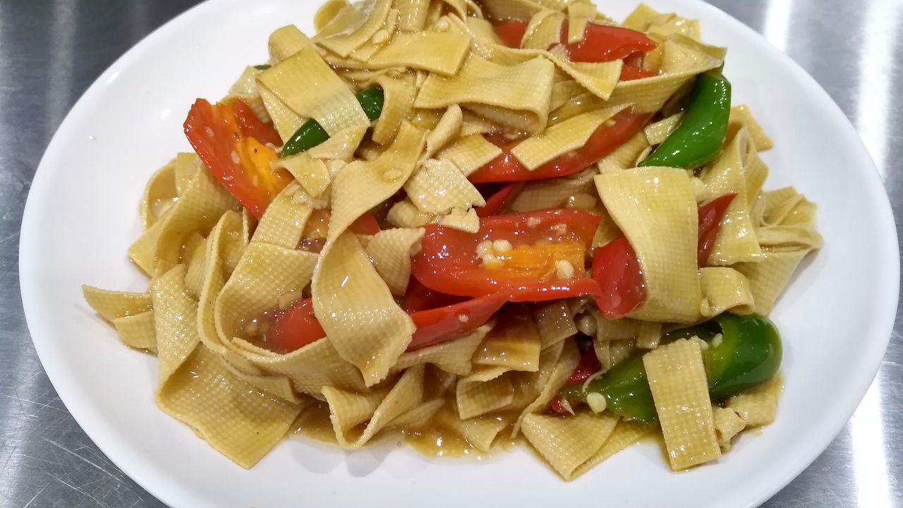Stir Fried Dried Tofu with Green Pepper