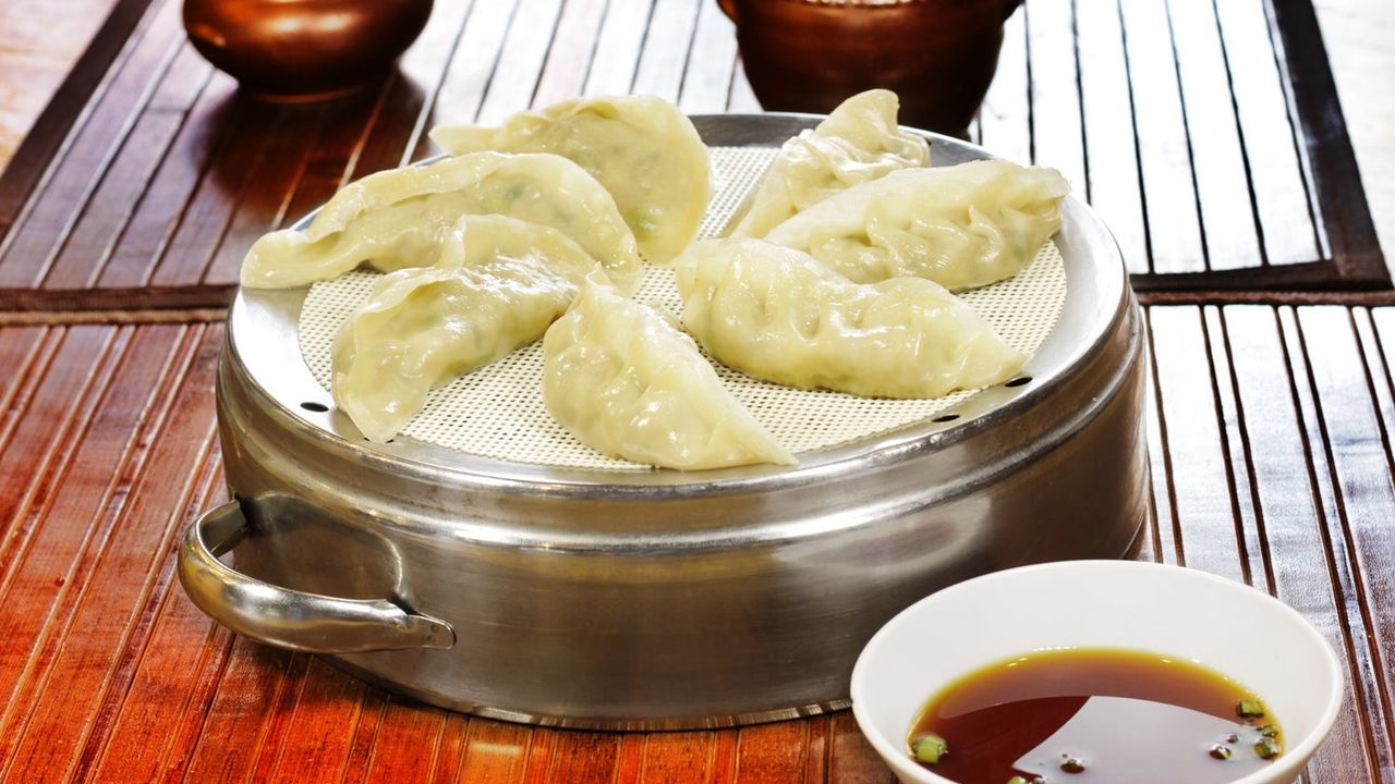 Steamed Pork and Chive Dumplings