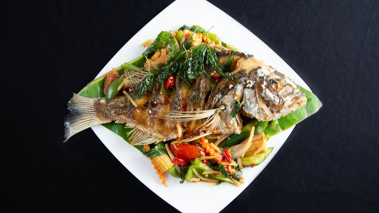 Deep Fried Whole Snapper