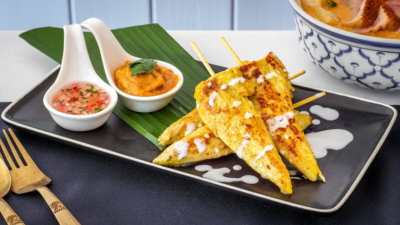 Chicken Satay (4 Skewers) (GFO)