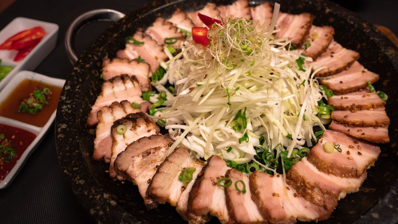 Grilled BBQ Pork Belly