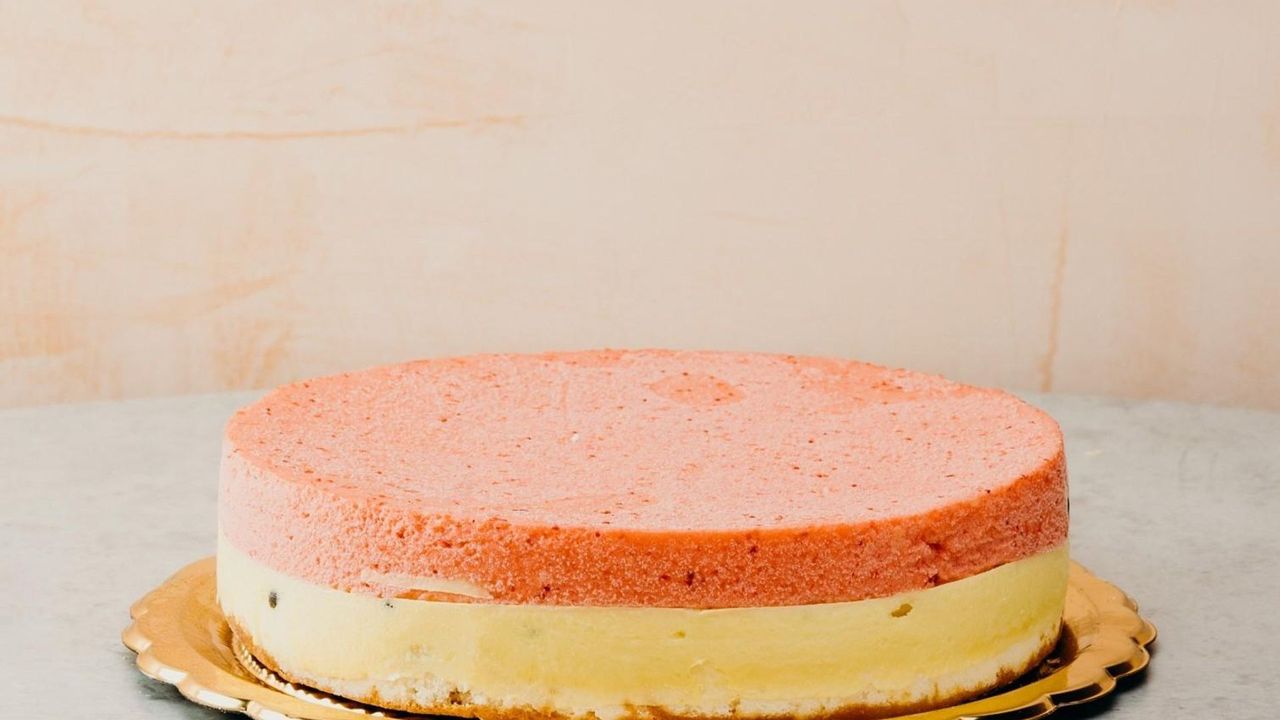 Mango, Passionfruit & Strawberry Cake
