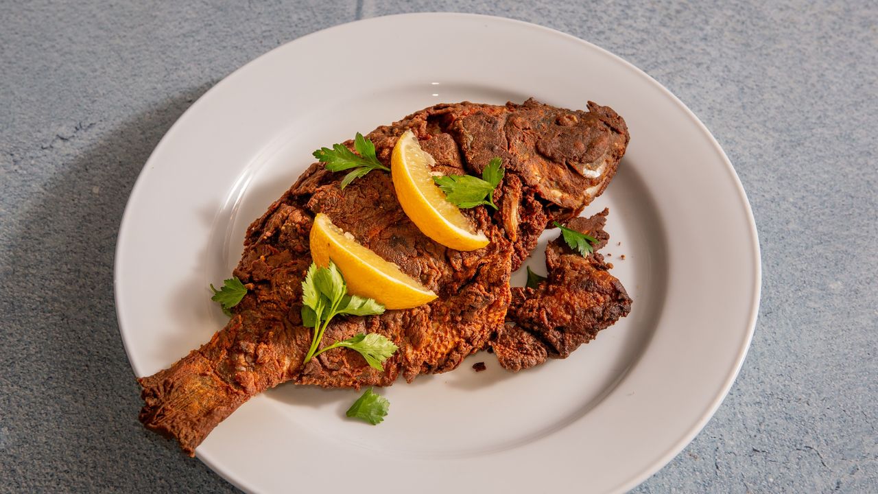 2. Tilapia Fried Fish (XXX) with salad