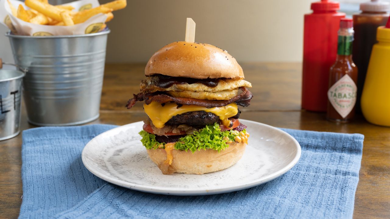 Eggzotic Beets Burger
