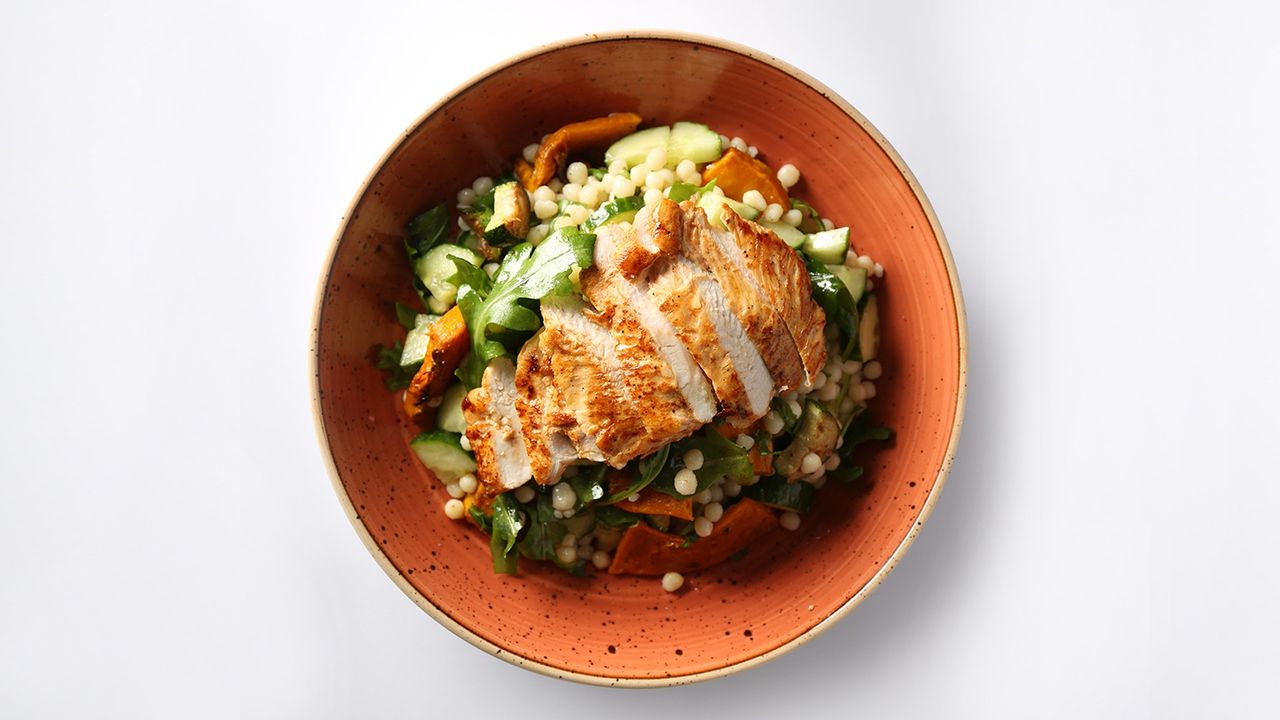 Pearl Couscous & Grilled Chicken Salad