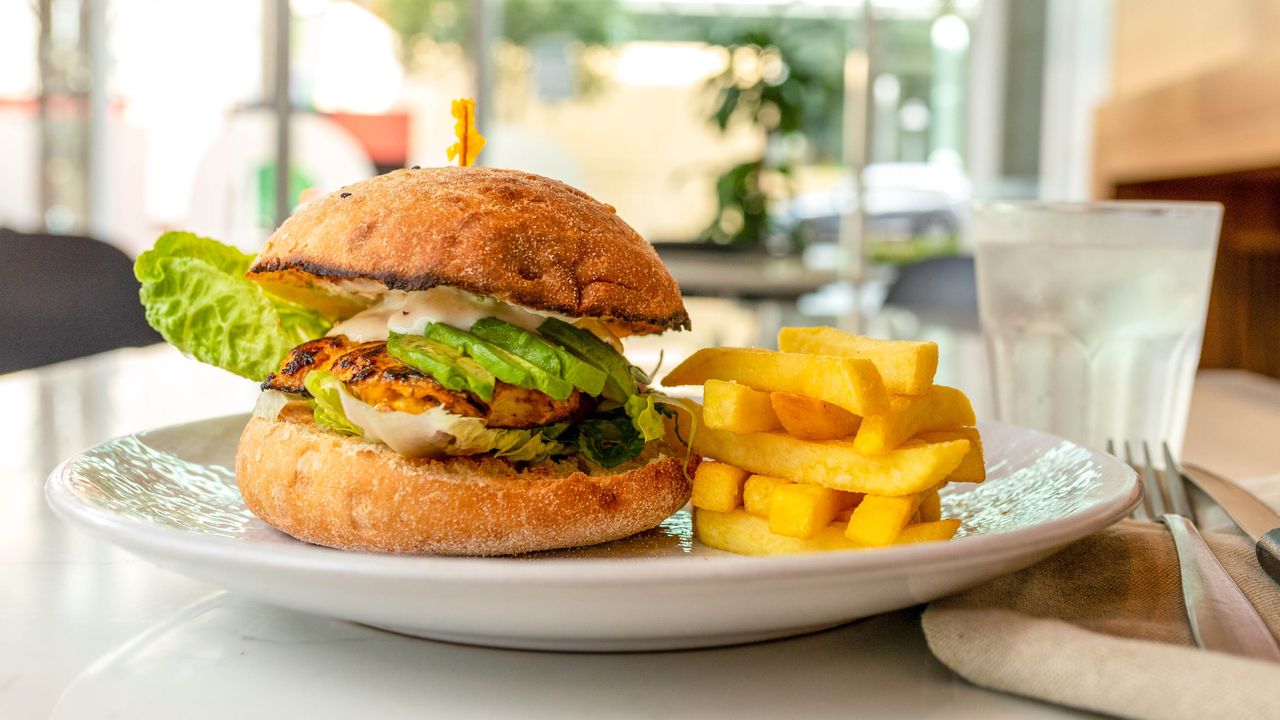 Moroccan Chicken Burger