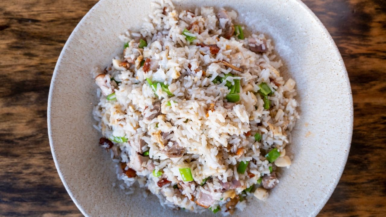 Duck Fried Rice with Truffle Oil