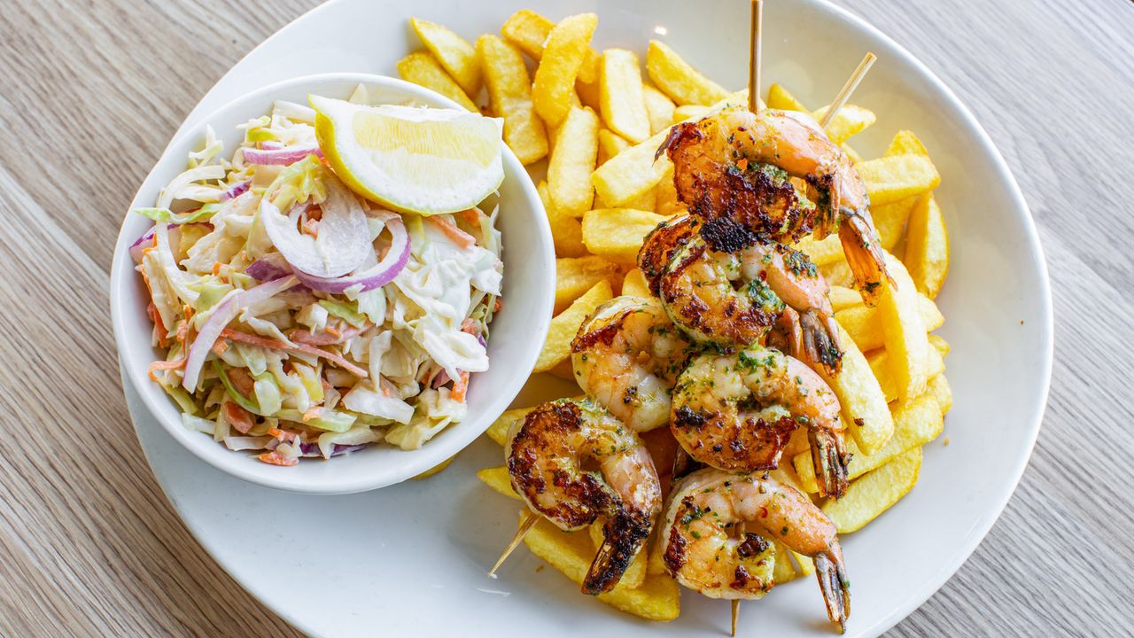 Prawn Skewers Grilled Combo