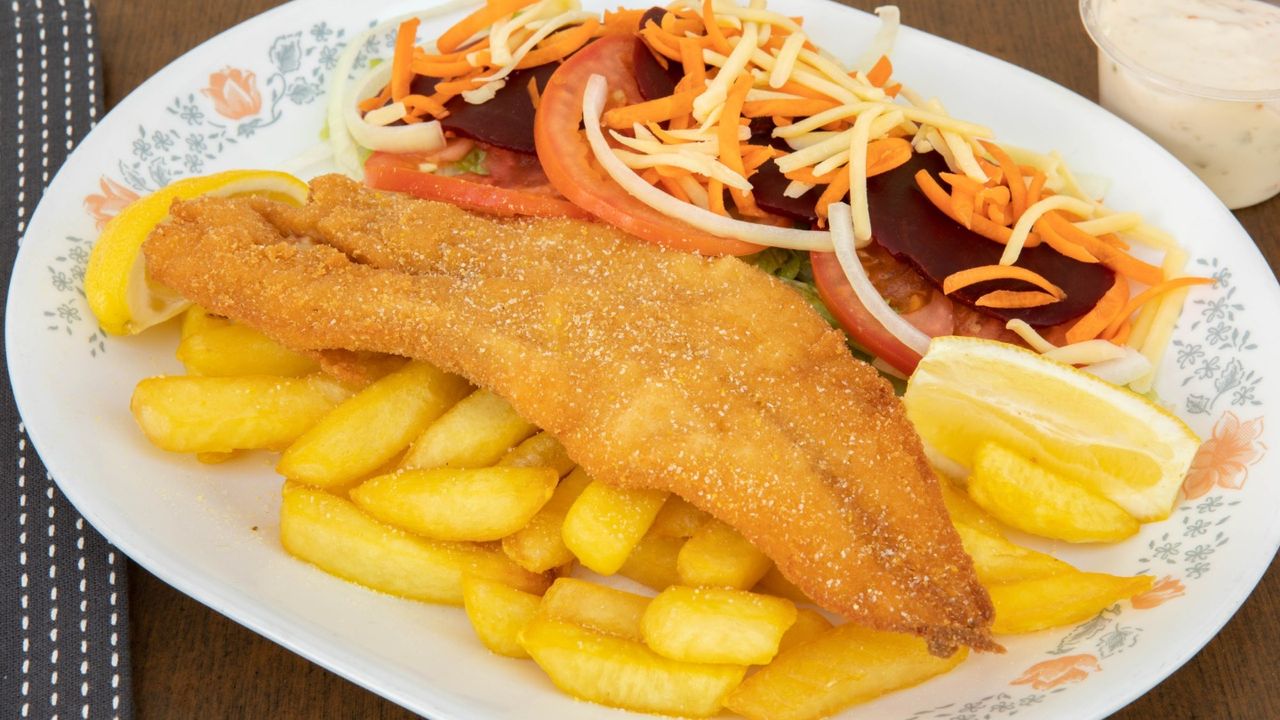 Fish, Chips and Salad