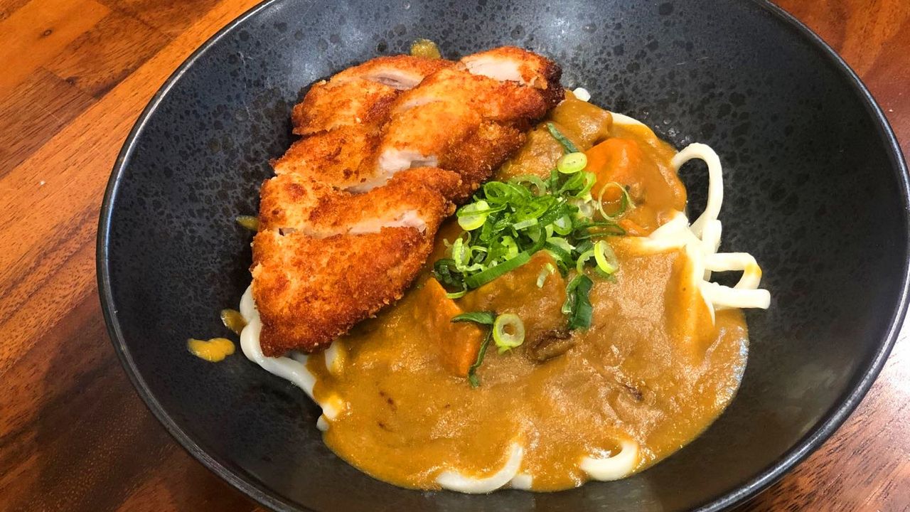 Chicken katsu udon