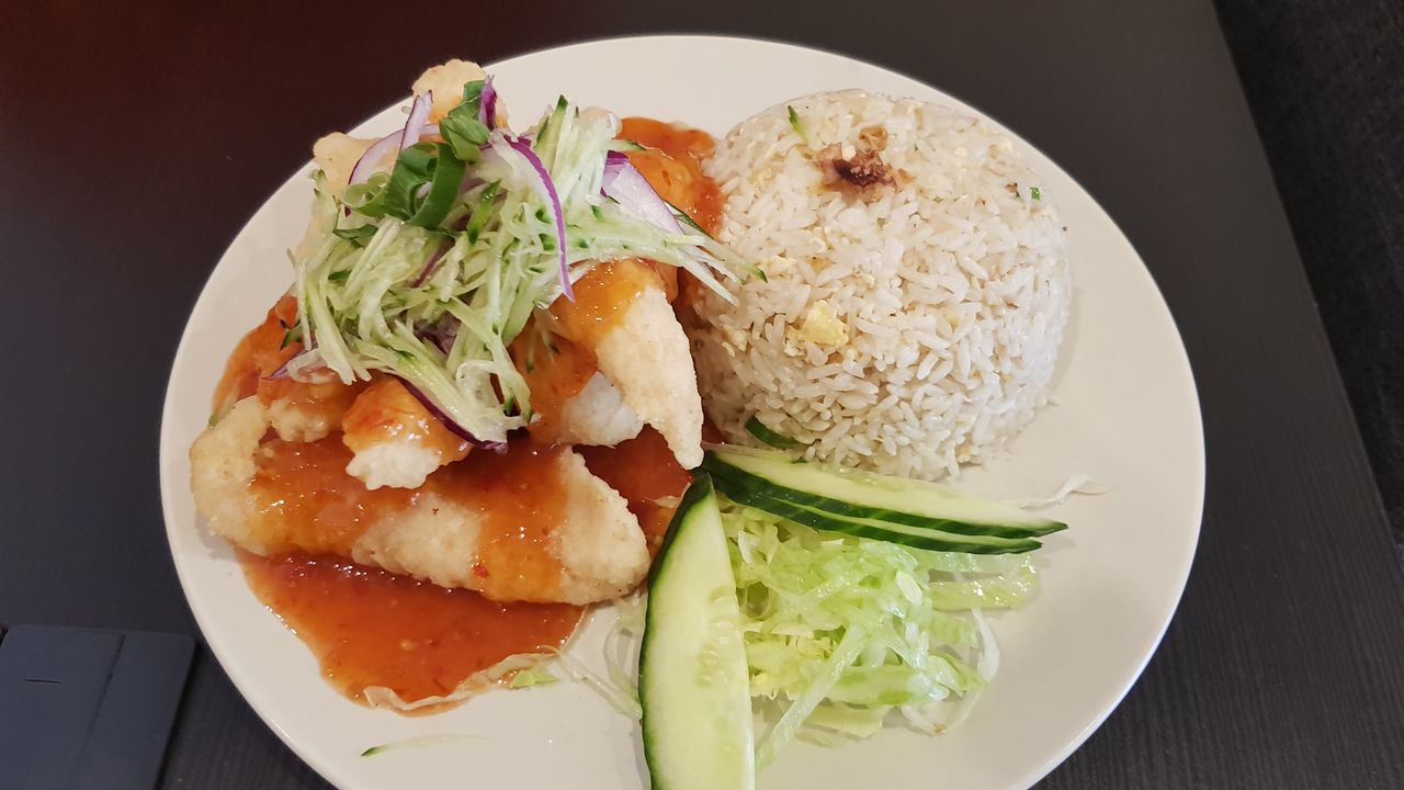 Thai Style Fish Fillet with Rice