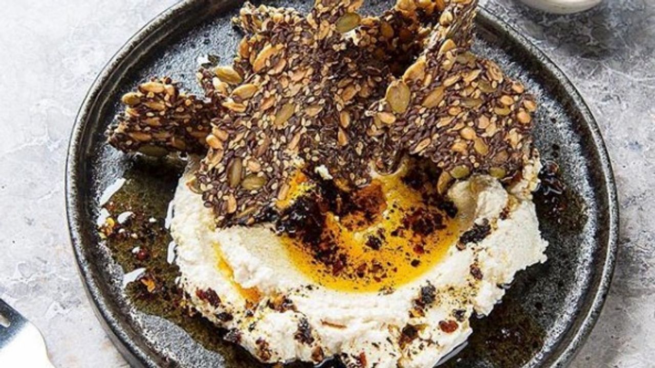 Almond Hummus & Lavosh