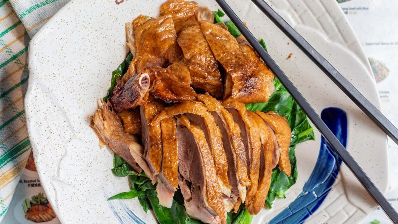 Roasted Duck with Kailan