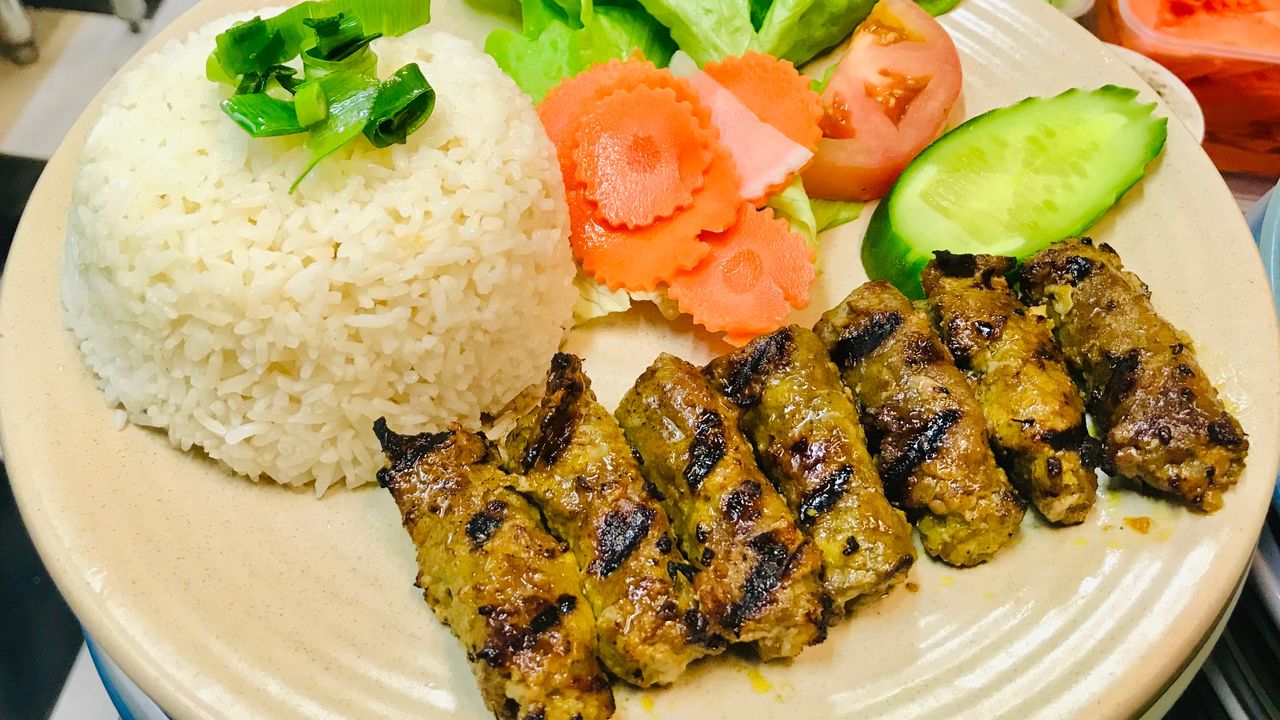 Rice with Grilled Beef