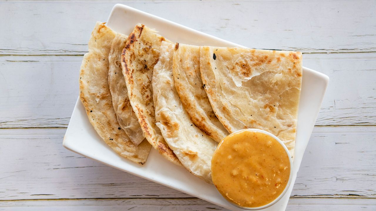Roti Bread 'n Peanut Sauce