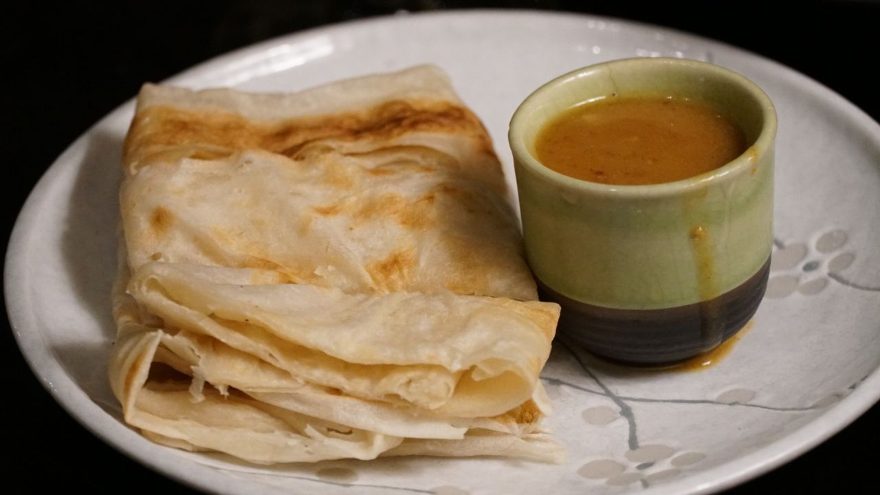 Roti with Satay Sauce