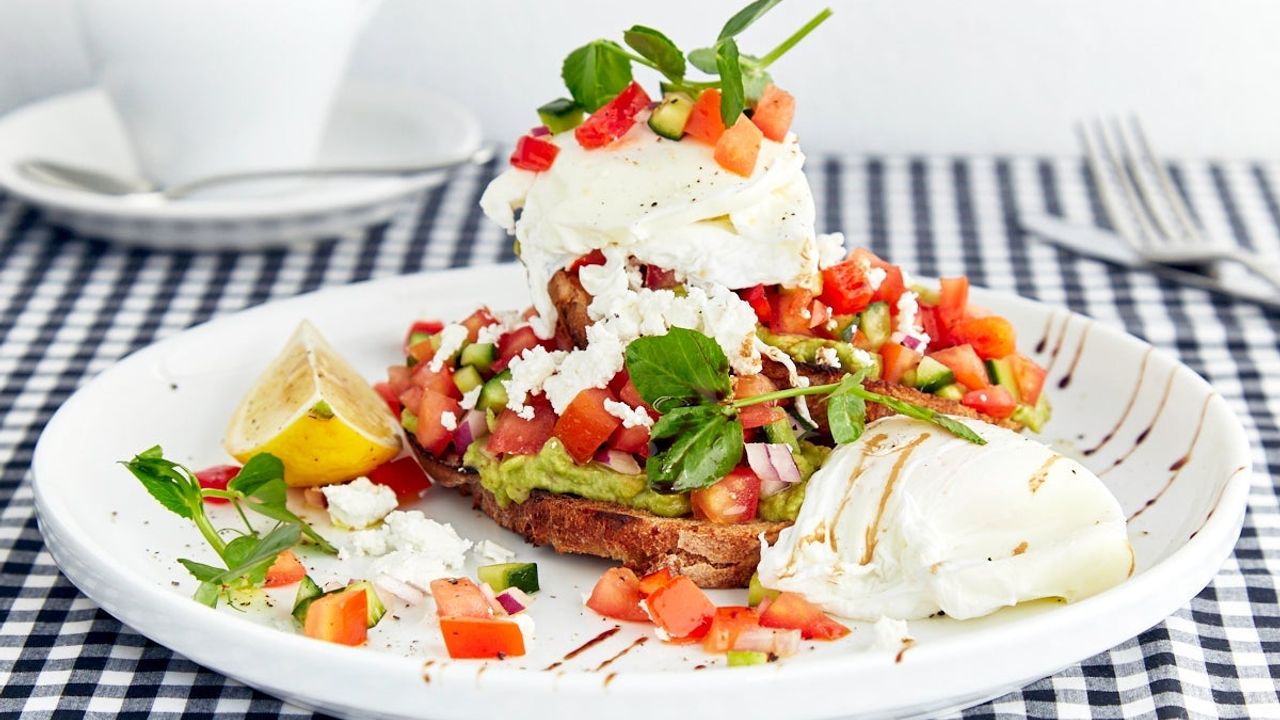 Smash Avocado with Tomato Salsa