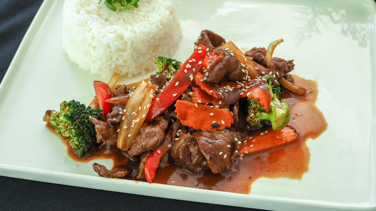 Mongolian Beef Stir Fry w/ Rice