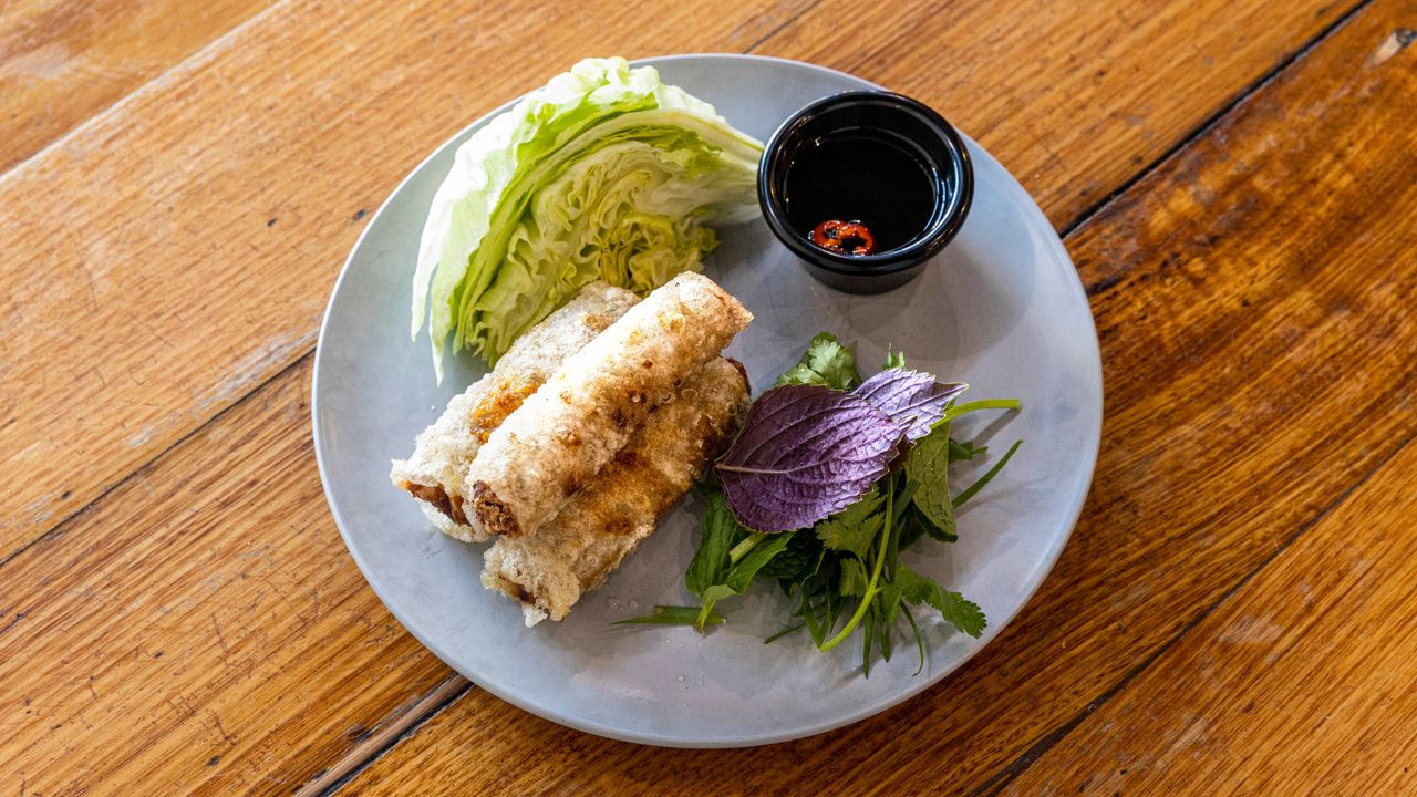 Pork Spring Rolls, Nuoc Cham, Iceberg, Herbs (3)