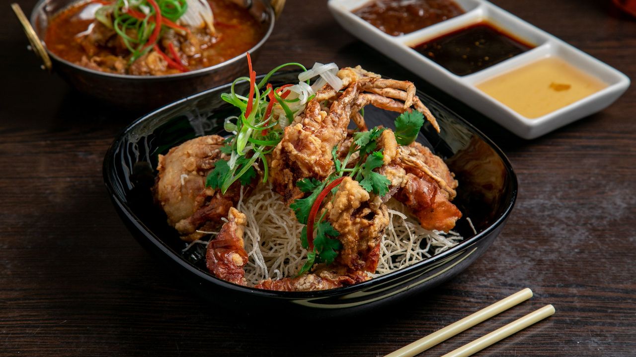 Fried Garlic and Pepper Soft Shell Crab