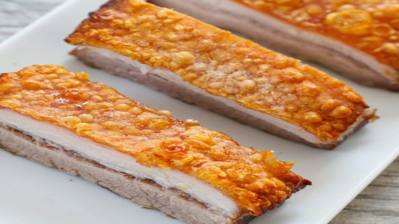 200g Crispy Pork Belly (roughly 1 strip)