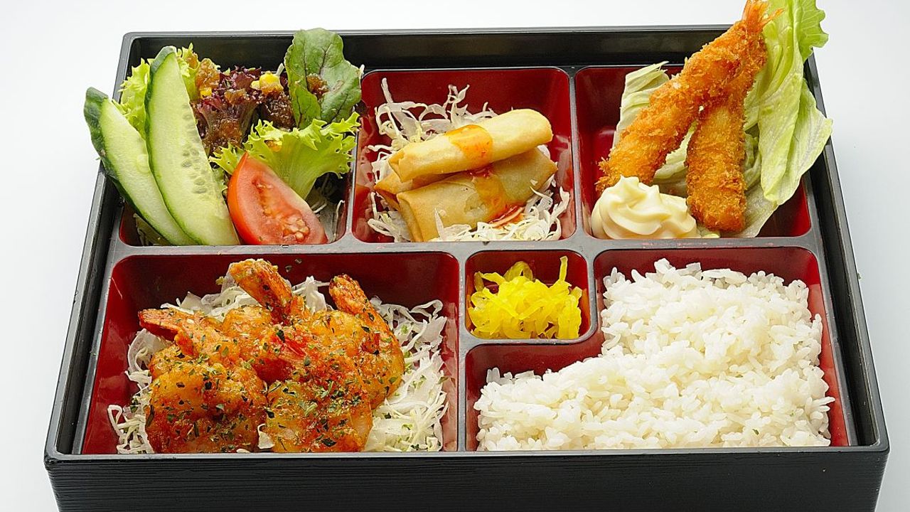 Chilli Prawn Bento