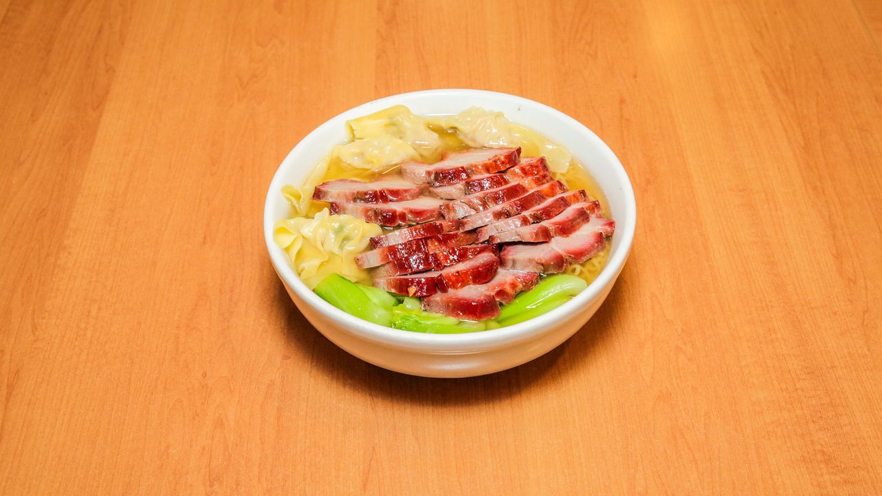 BBQ Wonton Noodle Soup