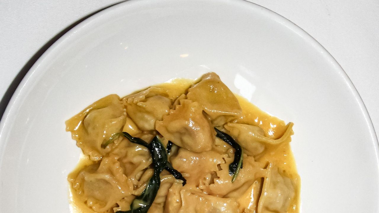 Agnolotti del plin, sage and butter sauce