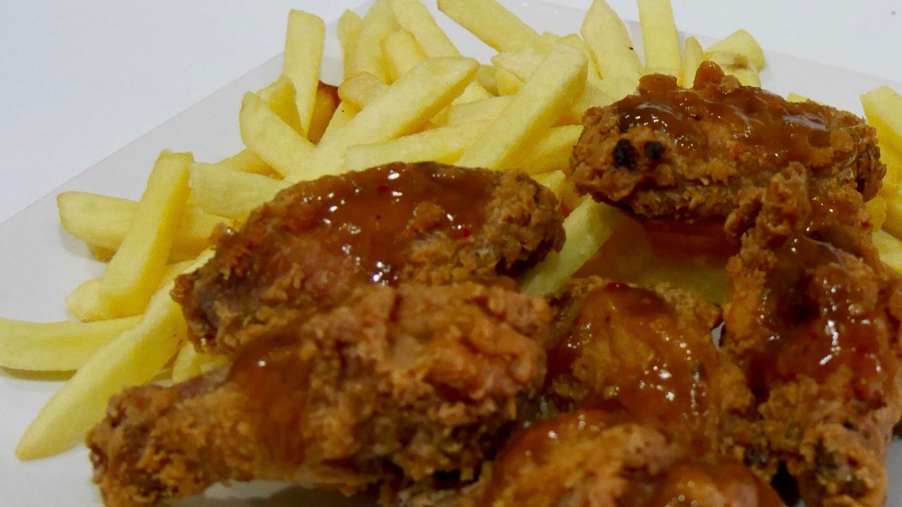 6 Crispy Wings & Chips
