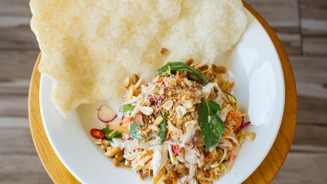 Coconut Poached Chicken Salad