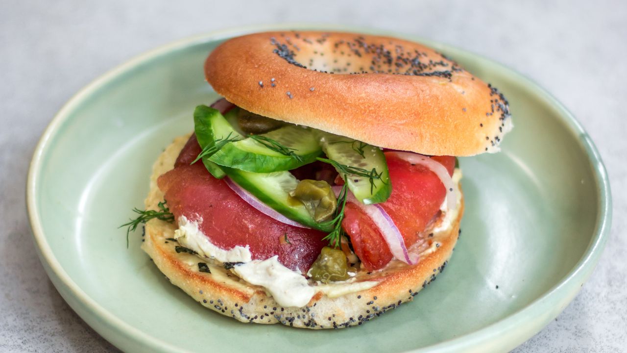 Vegan Salmon Bagel (GFO)