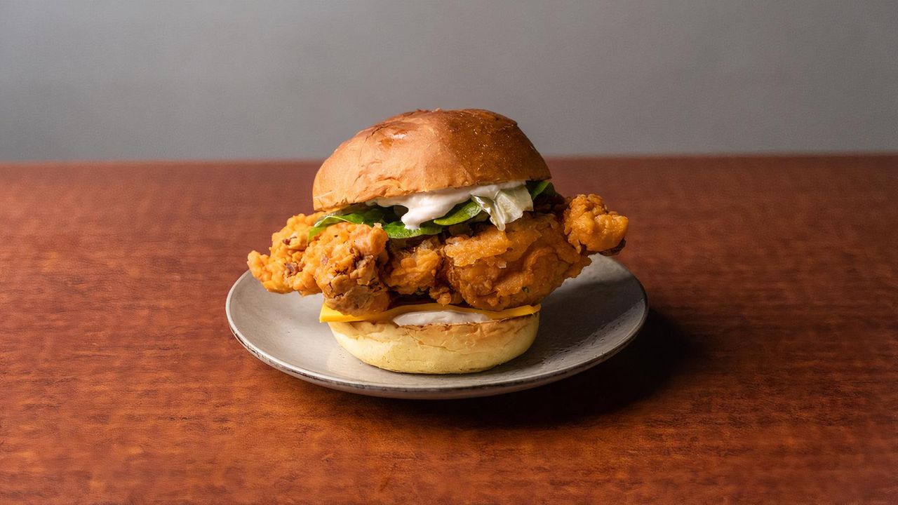 Buttermilk Fried Chicken BBQ Burger