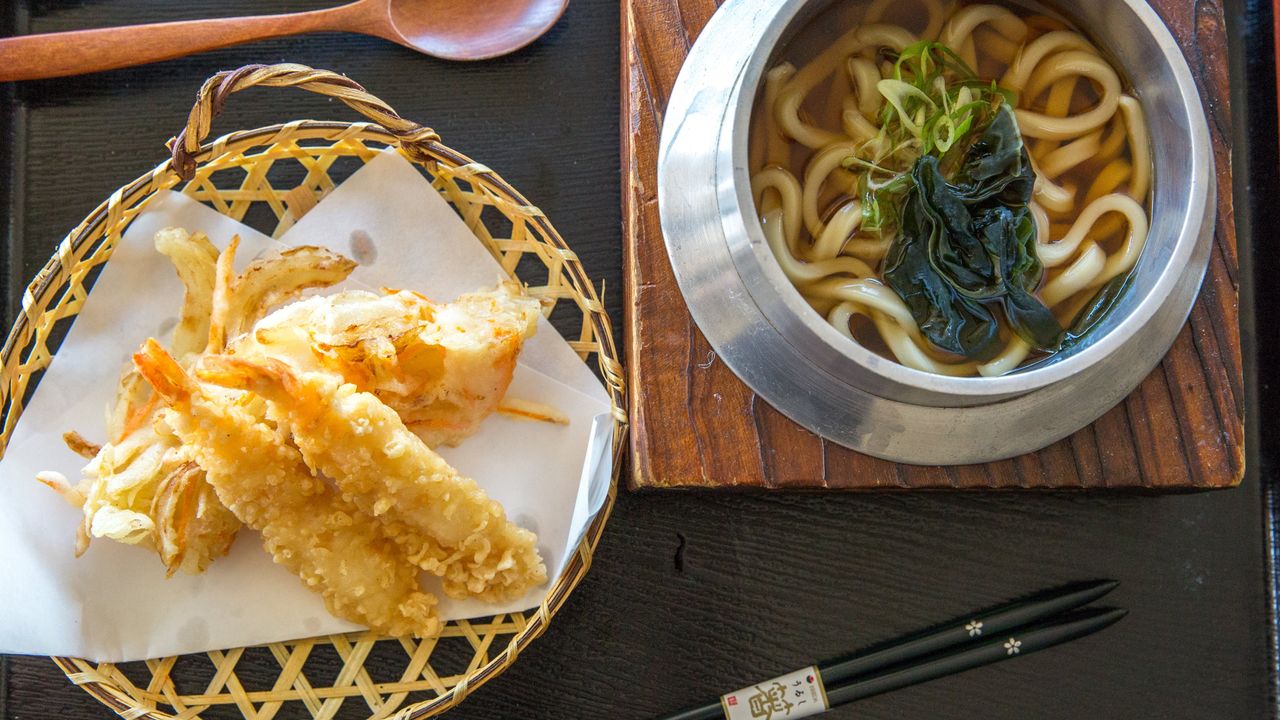 Tempura Prawn and Veg Udon Soup