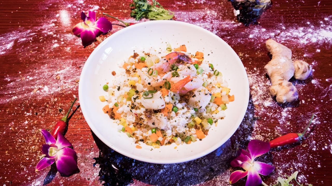 Hutong Fried Rice Seafood Combination Fried Rice with XO Chili Sauce (Signature Dish)