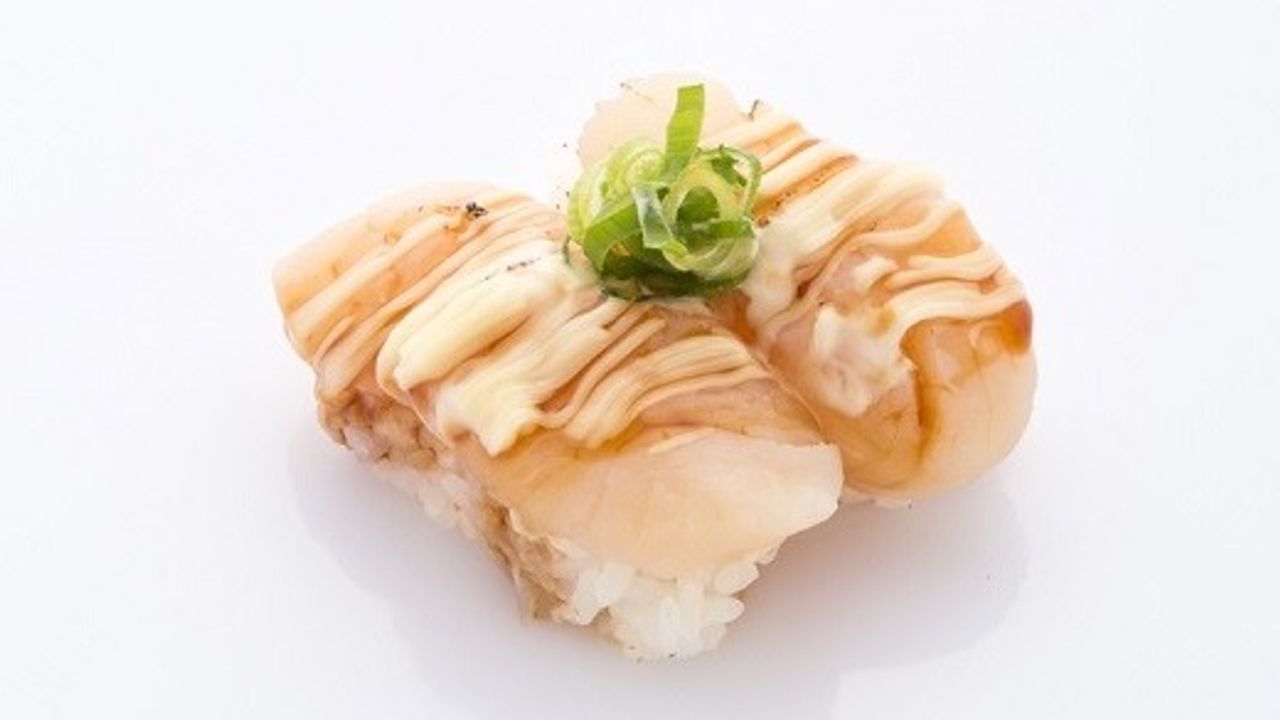 Aburi Teri Mayo Scallop Nigiri (gf)
