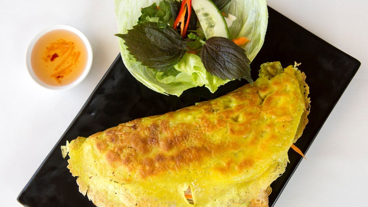 Vegetarian Crispy Pancake - Banh Xeo Chay