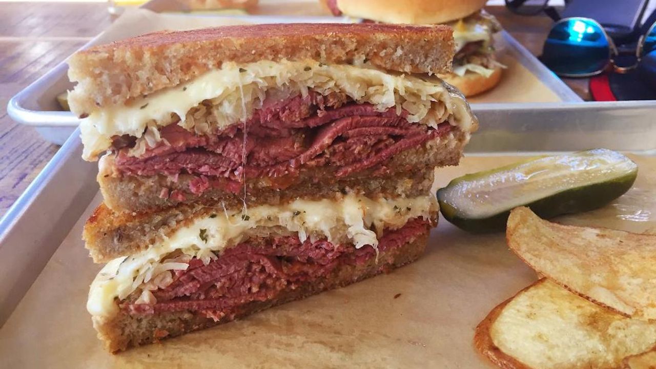 Pastrami Reuben and Chips