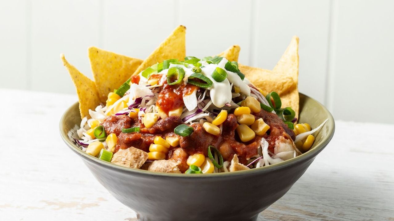 Chilli Bean, Cheese and Corn Chips