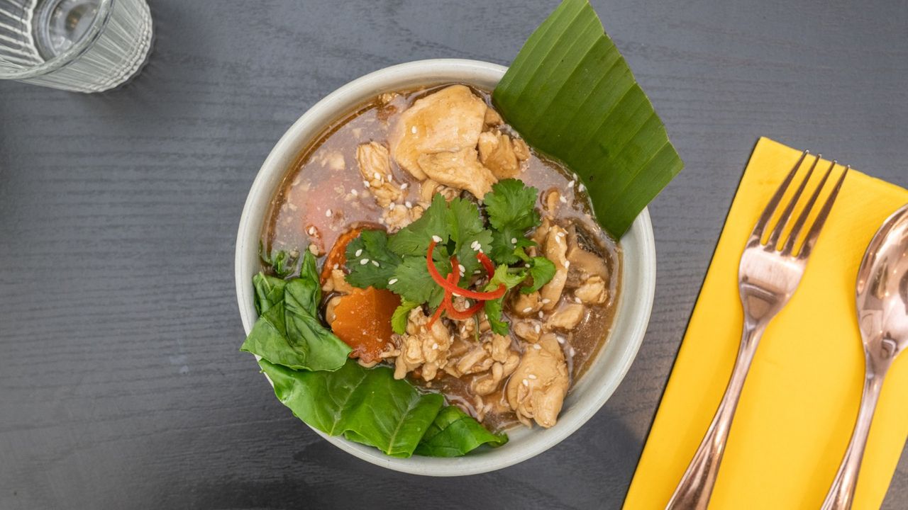 Thai style chicken stew with rice(Kao Na Gai)