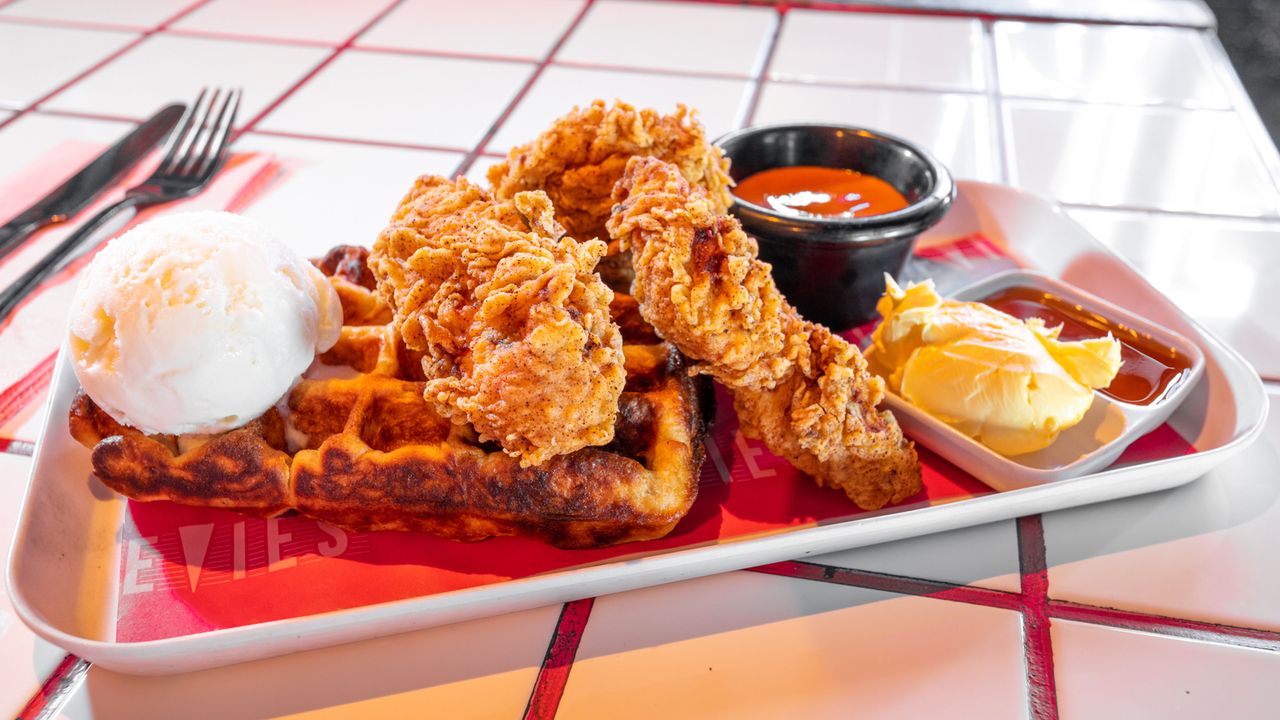 Chicken & Waffles (vegan optional)